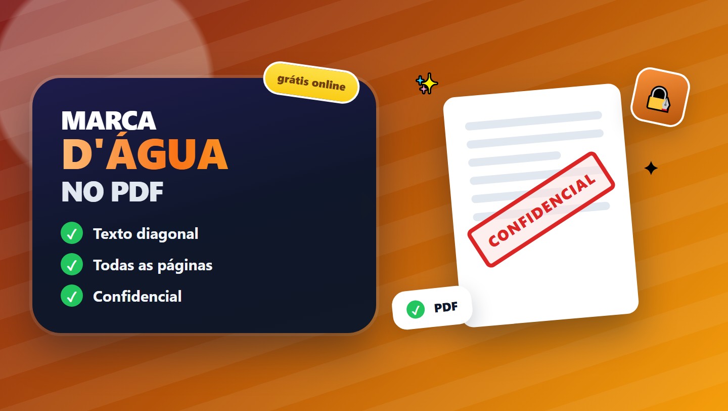 Marca d'água em PDF online grátis